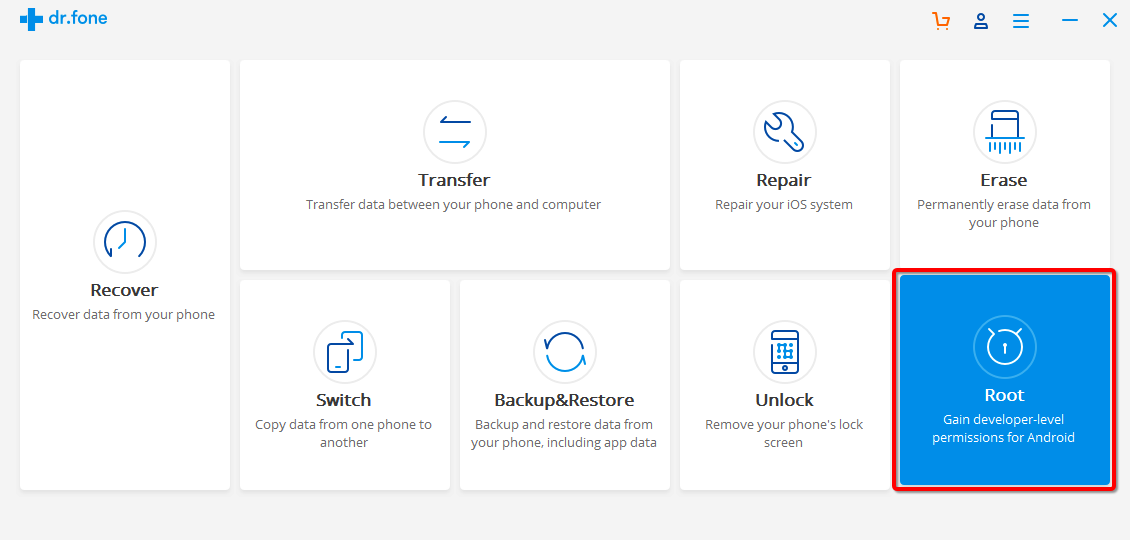 How to Root and Unroot your android device via dr.fone