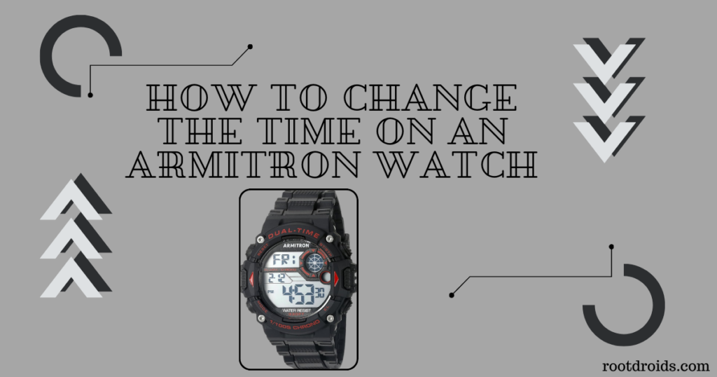 How to Change the Time on an Armitron Watch Full Guide